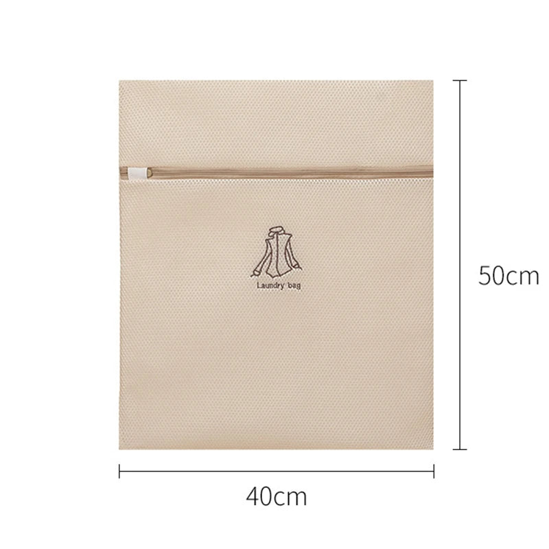 Mesh Laundry Bag Embroidery Letter Washing Bags for Washing Machines Dirty Clothes Storage Basket Bra Organizer Anti-Deformation