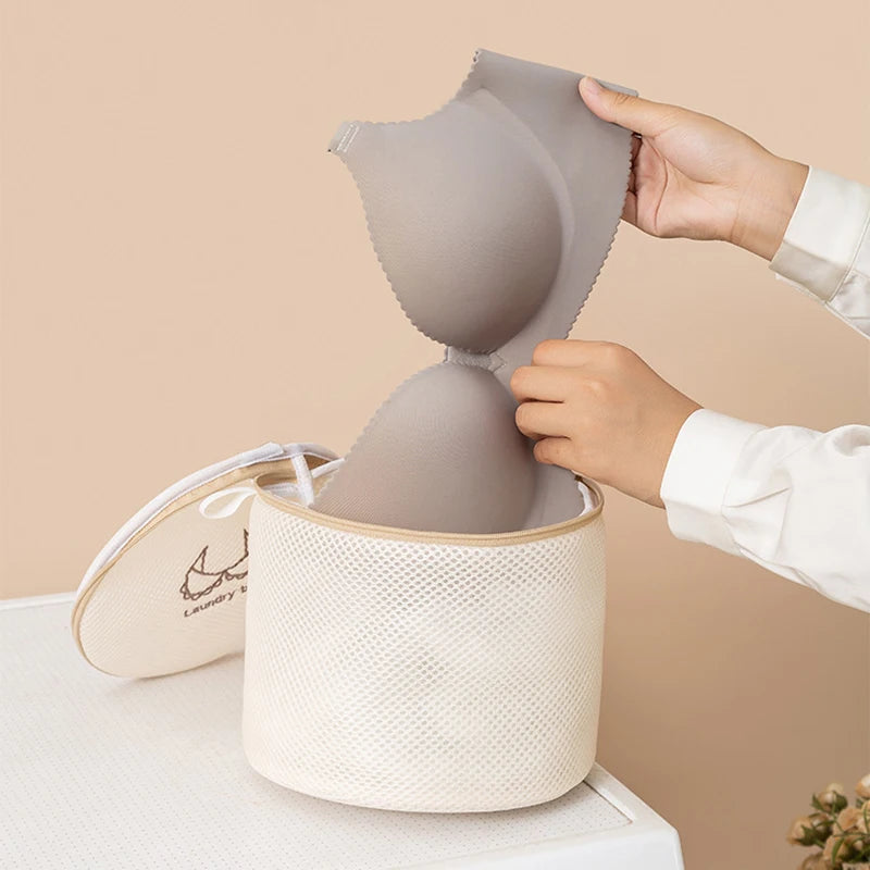 Mesh Laundry Bag Embroidery Letter Washing Bags for Washing Machines Dirty Clothes Storage Basket Bra Organizer Anti-Deformation