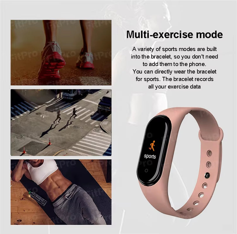 New Arrivals Hotsale Fitness Tracker M4Pro Smartwatch Waterproof Reloj Inteligente Device Sports Watch Bracelet Smart Bracelet